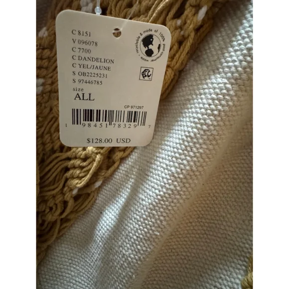 Free People Mia Macrame Strap Tote NWT Boho Fringe Hippie - Picture 5 of 5